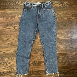 Abercrombie Curve Love The Skinny High Rise Jeans: Raw hem, Size 28, 6R